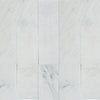 White marble tile pattern of Oriental White / Asian Statuary Marble 4X12 polished or honed