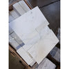 Oriental White Asian Statuary Marble 4x12 polished stacked tiles with gray veining