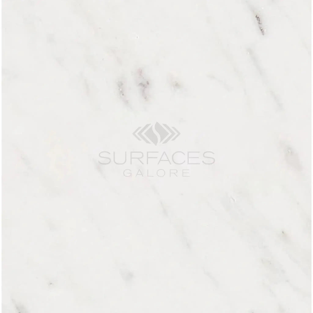 White marble surface of Oriental White Asian Statuary Marble 4x4 Polished or Honed
