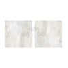 Two square Oriental White Asian Statuary Marble tiles in polished finish