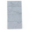 Rectangular marble-patterned tiles of Oriental White Asian Statuary Marble 6X12