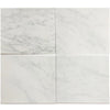 Carrara marble tiles in Oriental White Marble Shower Corner Shelf design