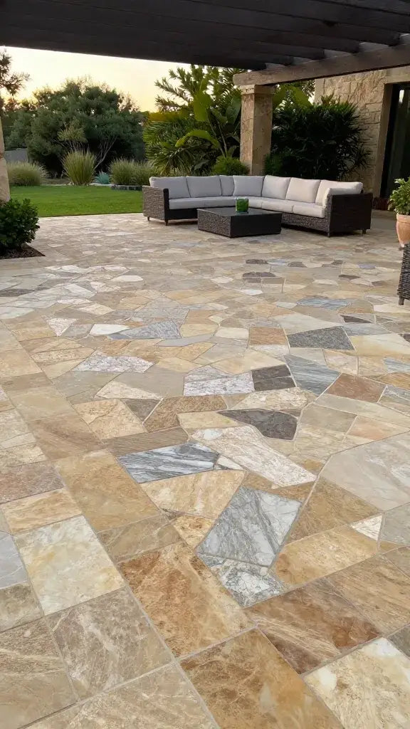 Sandstone Patio Borders