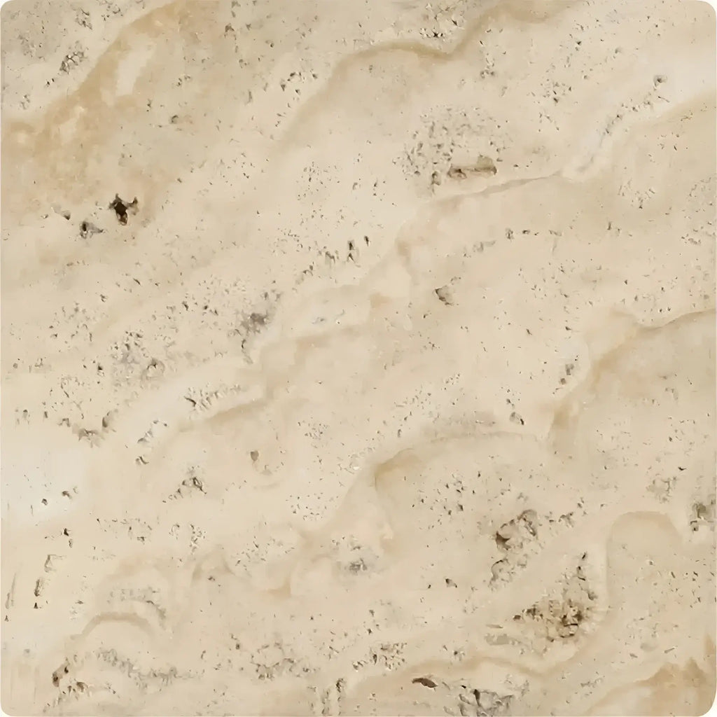 Beige Travertine tile from Philadelphia Travertine 6X6 Tumbled collection