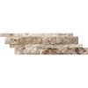 Philadelphia Travertine Ledger-Panel Z Split-Panel Mosaic Split-Faced Stacked Stone Wall Tile