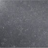 Dark gray textured Pierre Bleu Belgian Blue honed marble tile floor