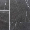 Pietra Notte Marble 12x24 Tile with dark gray marble and white veining