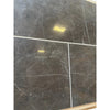 Dark gray Pietra Notte marble 16x24 tiles with subtle white veining