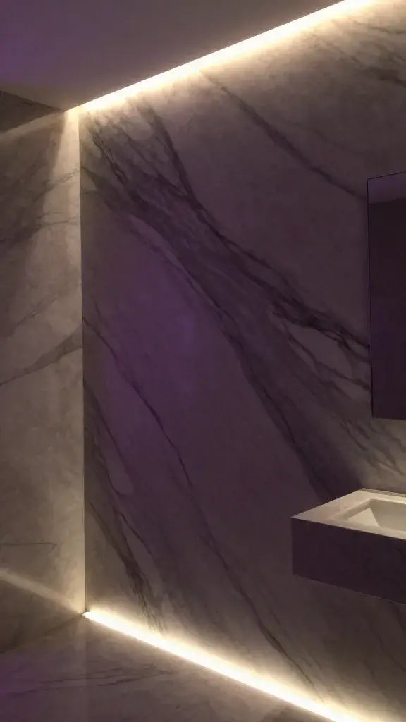 Accent Lighting to Highlight Natural Veins