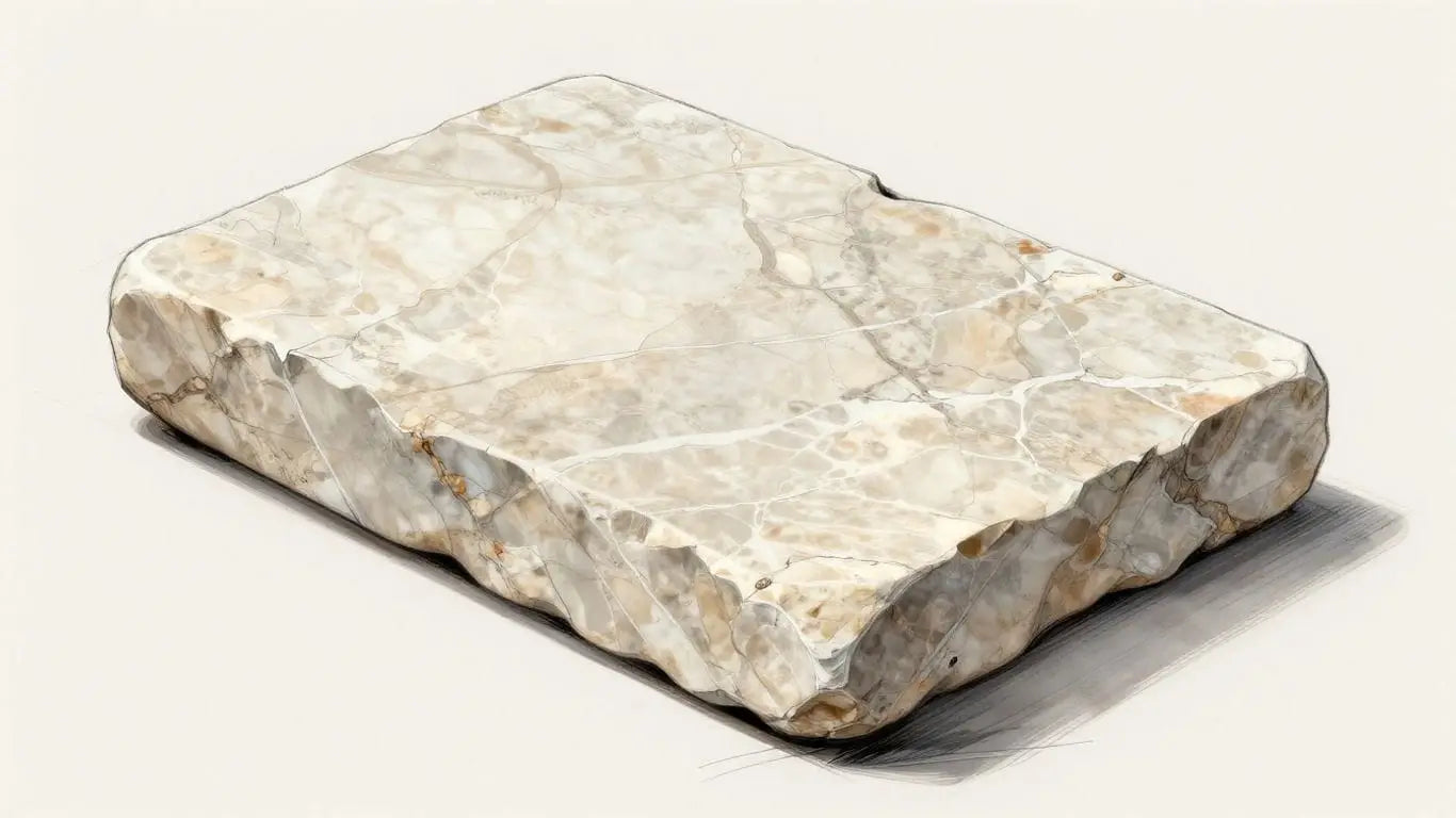 Light limestone surface textures sketch