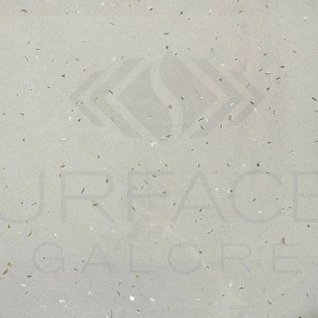 Speckled off-white Riviera Quartz polished tile 24X24 for elegant flooring design