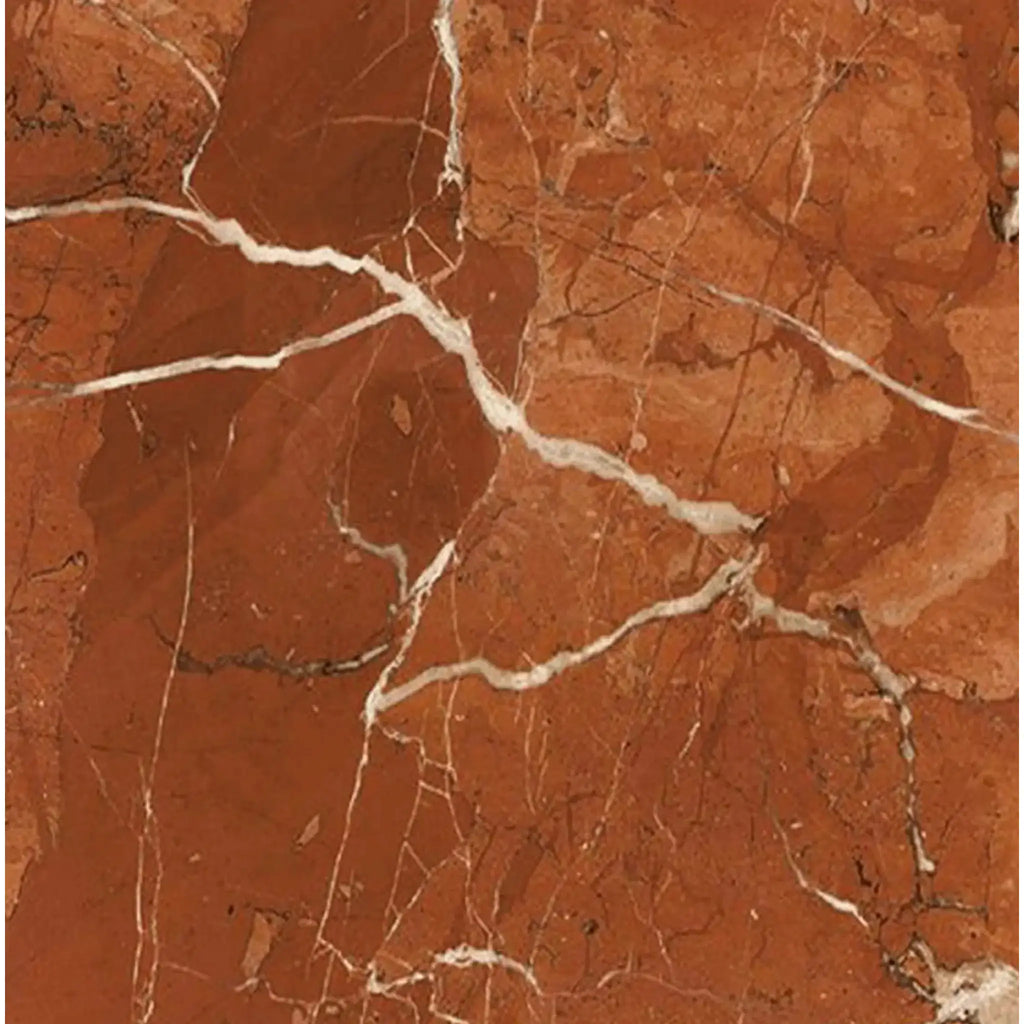 Red marble with white veining in Rojo Alicante Marble 12X12 Honed-Polished