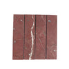 Rojo Alicante Marble 3’’ X 12’’ Field Tile featuring red marble with white veining