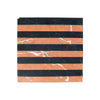 Striped marble tile in Rojo Alicante & Nero Marquina Marble mosaic design