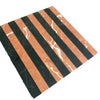 Striped marble tile pattern in Rojo Alicante & Nero Marquina Marble Mosaic design