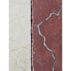 Red marble Rojo Alicante Rustic Modern Tumbled tile with white veining