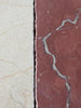 Red marble Rojo Alicante Rustic Modern Tumbled tile with white veining