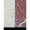Rojo Alicante Rustic Modern Tumbled tiles: creamy white beige vein, red white streaks