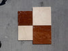 Rojo Alicante Rustic Modern Tumbled red brown and white veined marble tiles