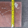 Rojo Imperial Strip Marble 6x24 slab with pink veining, measured