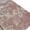 Rosé Aurora Marble 12X12 polished tiles featuring red and grey natural veined marble
