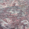 Rosetta Storm Marble 12x12 polished tile with pink and gray veining