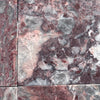 Polished Rosetta Storm Marble 12x12 Pink and Gray Tile Floor