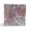 Rose quartz Rosetta Storm Marble coaster set, 12x12 polished pink gray veining