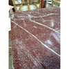 Polished Rosso Laguna Marble slab with dark red color and prominent white veining