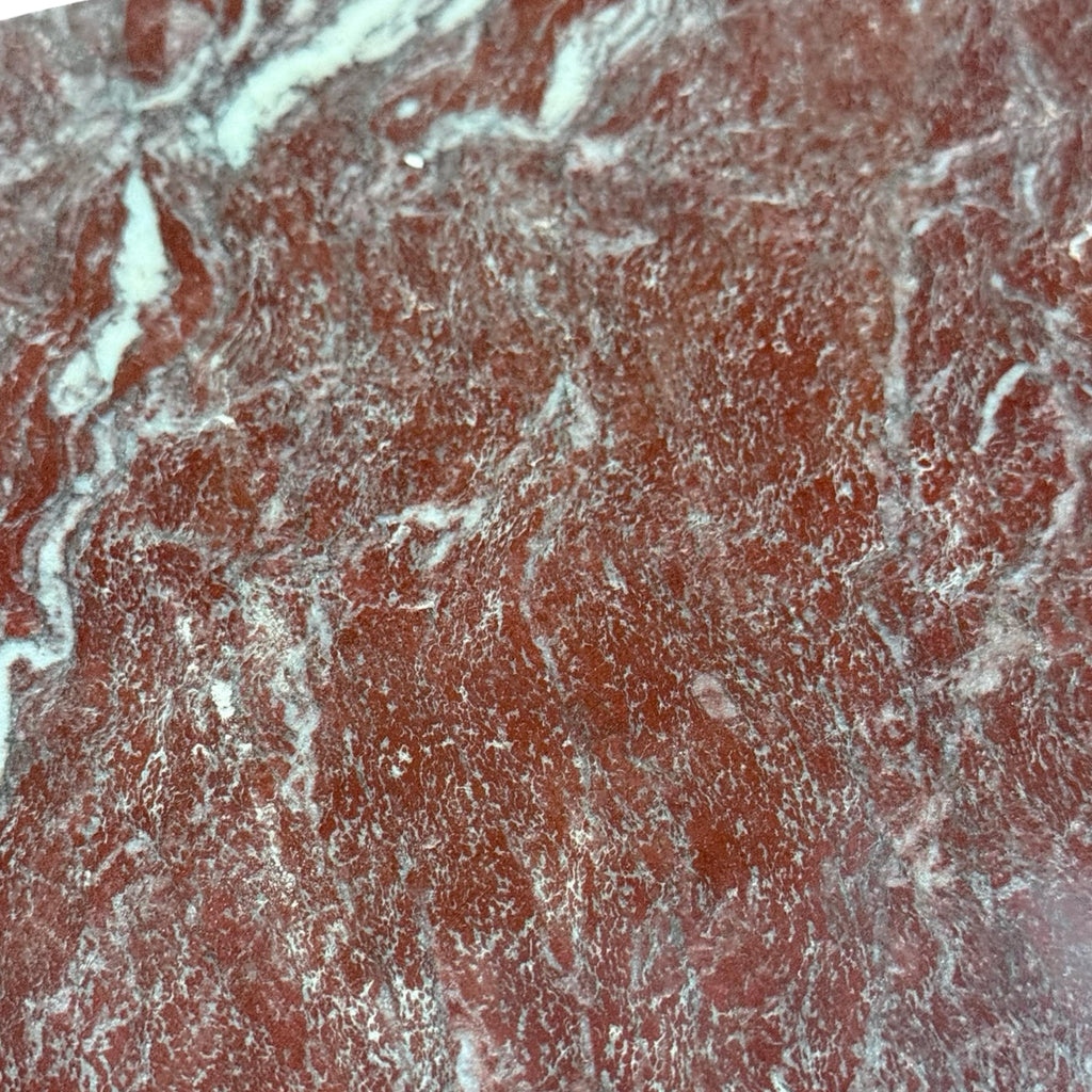 Red Rosso Laguna Marble with white and light blue veining for elegant interior design