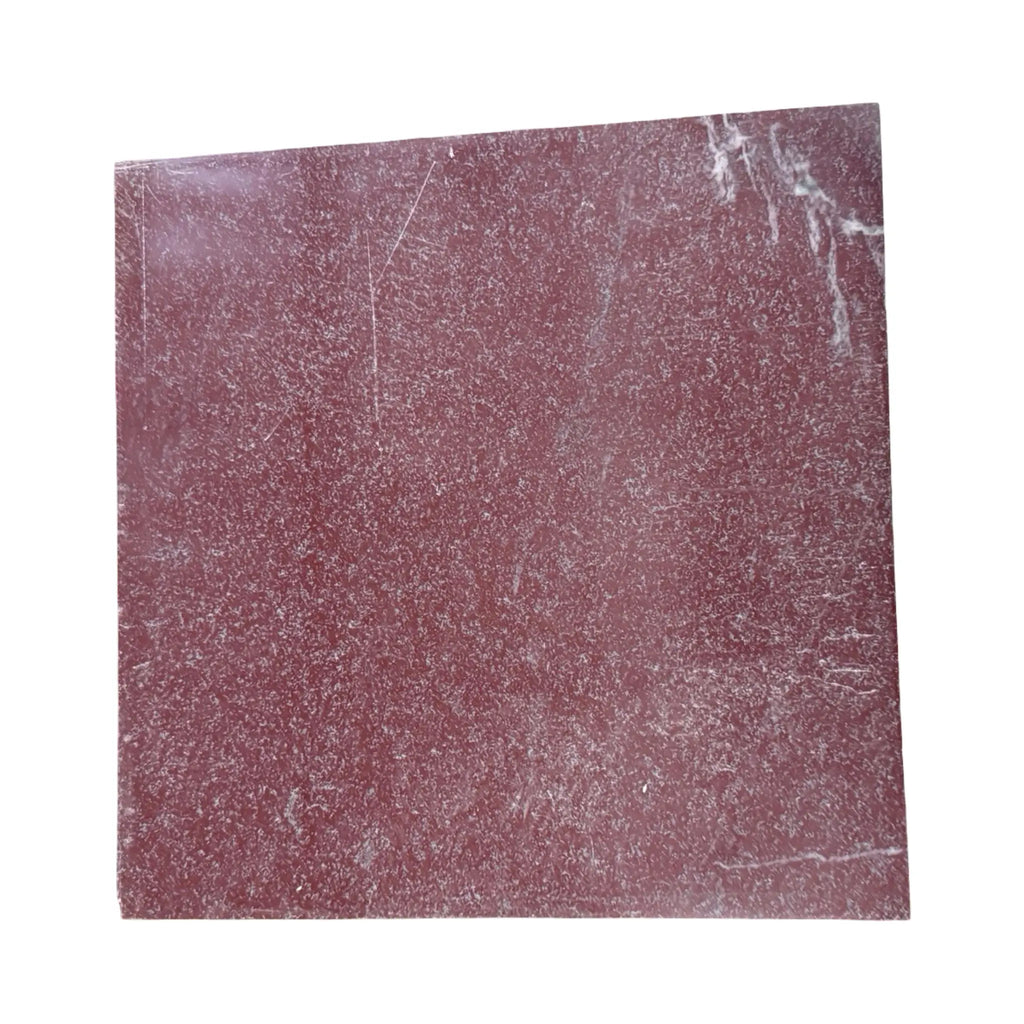 Reddish-brown granite tile with white veining from Rosso Laguna Marble collection