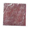 Square slab of Rosso Laguna Marble with red color and white gray veining