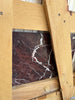 Rosso Levanto Marble 12X12 Polished Maroon tile with elegant white veining
