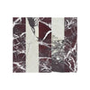 Polished Checkerboard Rosso Levanto Calacatta Viola Imperiale marble tile collage