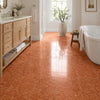 Rosso Verona Marble 12x12 tumbled copper-toned marble effect bathroom floor tiles with a glossy finish
