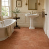 Rosso Verona marble 12x12 tumbled terracotta square floor tiles with subtle marbled texture for indoor use