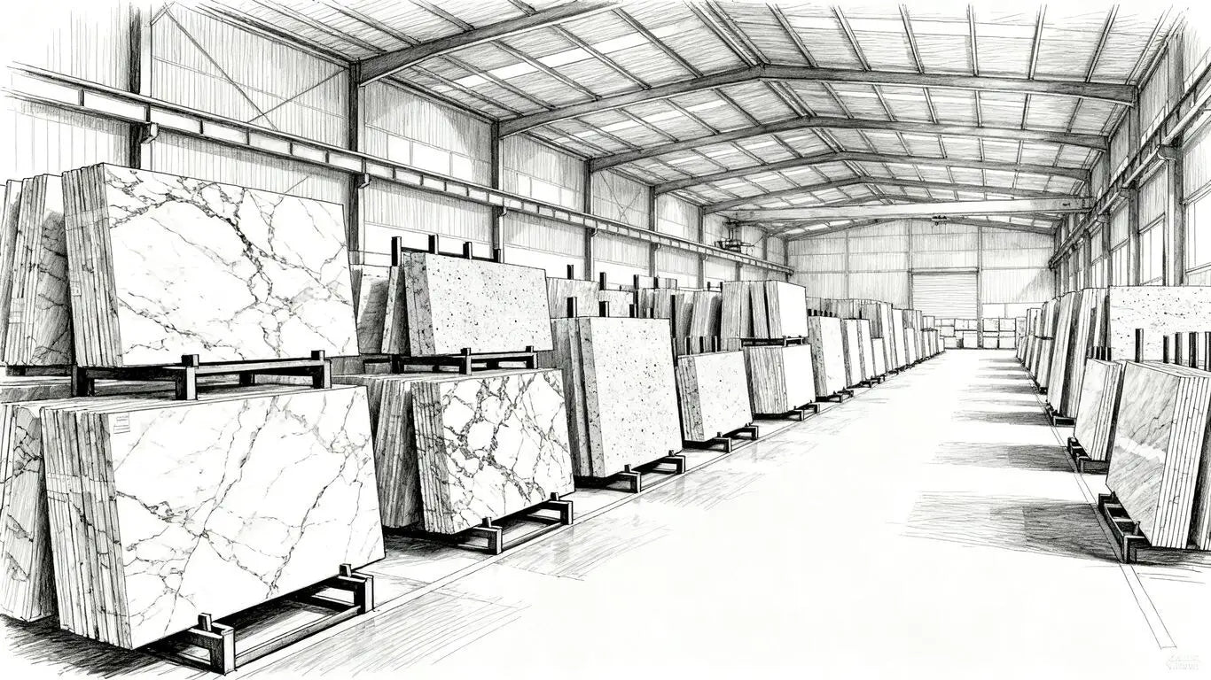 A diverse selection of premium natural stone tiles