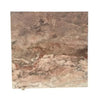 Sahara Ember Marble 12x12 Polished brown tile coaster with natural stone texture