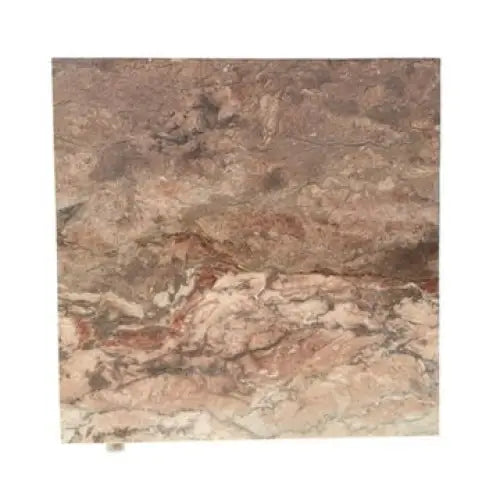 Sahara Ember Marble 12x12 Polished brown tile coaster with natural stone texture