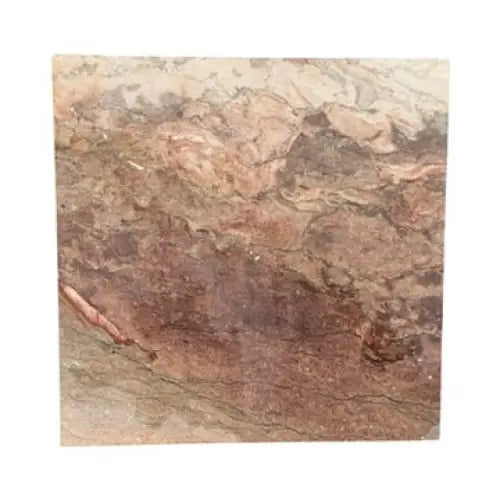 Sahara Ember Marble 12x12 polished terracotta stone tile with earthy tones