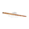 Rectangular copper bar in Scabos Travertine 1/2X12 Pencil Liner Honed display