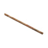Rustic wooden stick next to Scabos Travertine 1/2X12 Pencil Liner Honed