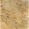 Tan and brown patterned Scabos Travertine 12X12 filled polished or honed stone