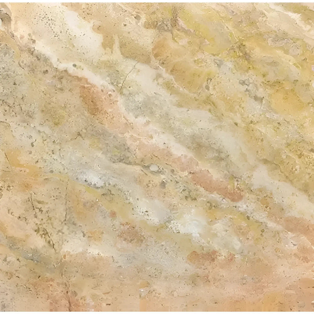 Polished Scabos Travertine 12X12 tile showcasing elegant filled surface finish