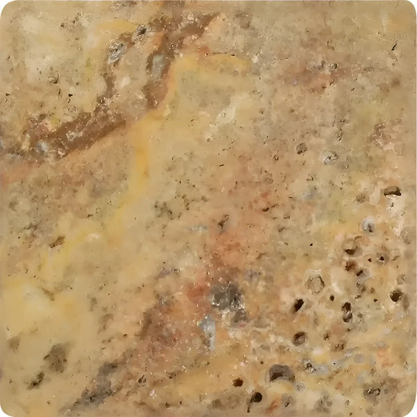 Textured Scabos Travertine 12X12 Tumbled tile showcasing natural stone elegance