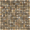 Scabos Travertine 5/8X5/8 Mosaic Tumbled Square Mosaic Tile Sheet