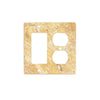 Scabos Travertine Rocker Duplex Switch Wall Plate showcasing elegant travertine design