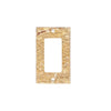 Scabos Travertine Single ROCKER Plate featuring a stone-textured decorator wall plate