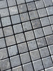 Gray Seagrass Limestone 1x1 mosaic tiles with tumbled matte finish