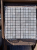 Gray Seagrass Limestone 1x1 tumbled mosaic tiles in square grid